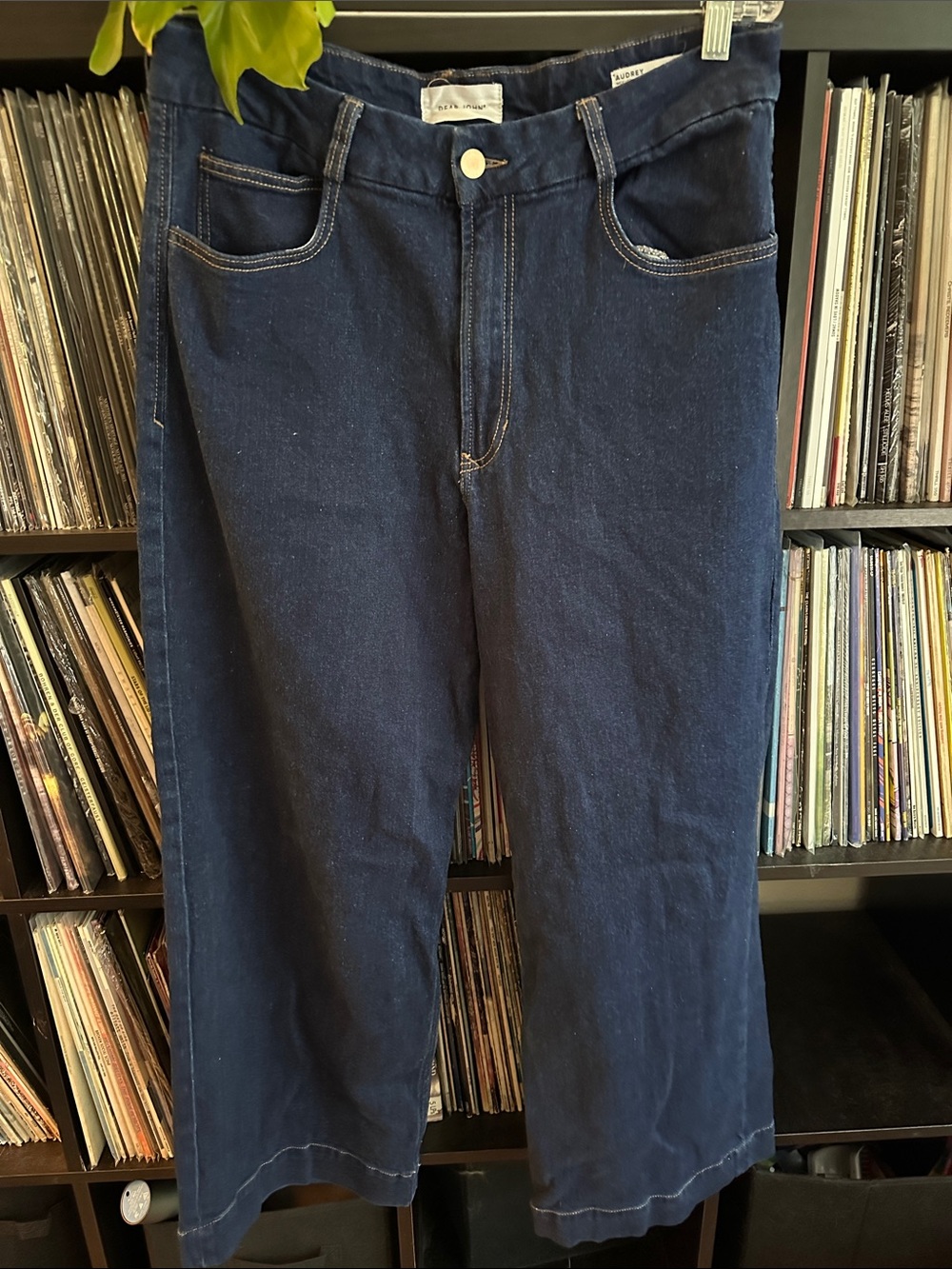 Dear John Audrey wide leg dark blue jeans